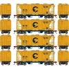 Best Sale 💯 Athearn HO PS-2 2003 2-Bay Covered Hopper Chessie WM (4) 💯