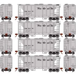 Coupon 🔥 Athearn HO PS-2 2003 2-Bay Covered Hopper D&RGW (4) 🌟